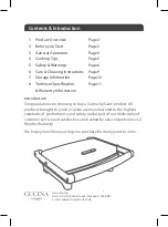 Preview for 2 page of Giani Cucina GCYD501 Instruction Manual