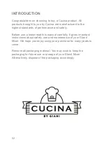 Preview for 2 page of Giani Cucina SC-232 Instruction Manual