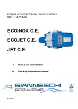 Preview for 1 page of Gianneschi ECOINOX C.E. Operating And Maintenance Manual