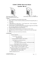 Gianni DG-900 CiTiPROX Operation Manual preview