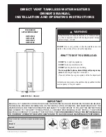 Предварительный просмотр 1 страницы Giant Factories ANSI Z21.10.3 Owner'S Manual