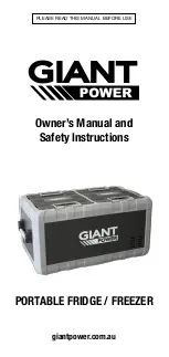 Preview for 1 page of Giant Power GP-95L Owner'S Manual And Safety Instructions