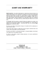 Предварительный просмотр 7 страницы Giant-Vac 2551E Operator'S Manual