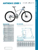 Giant ANTHEM X 29ER 1 Datasheet предпросмотр