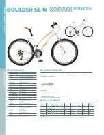 Preview for 1 page of Giant BOULDER SE W Datasheet