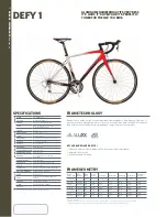 Предварительный просмотр 1 страницы Giant DEFY 1 Datasheet