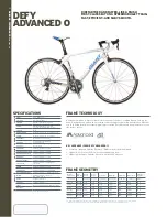 Giant DEFY ADVANCED 0 Datasheet предпросмотр