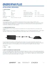 Preview for 2 page of Giant EnergyPak Plus Installation & User Manual