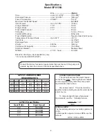 Предварительный просмотр 4 страницы Giant GP8135A Operating Instructions/ Repair And Service Manual