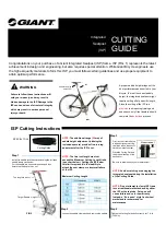 Предварительный просмотр 1 страницы Giant Integrated Seatpost Cutting Manual