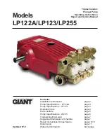 Giant LP122A Series Operating Instructions/ Repair And Service Manual preview