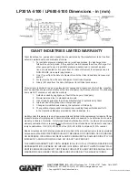 Предварительный просмотр 12 страницы Giant LP301A-5100 Operating Instructions Manual