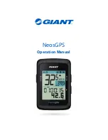 Preview for 1 page of Giant NeosGPS Operation Manual