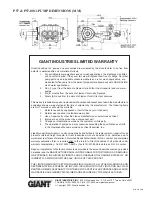 Preview for 8 page of Giant P57 Operating Instructions/ Repair And Service Manual