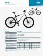 Giant RINCON Bicyle Specifications предпросмотр