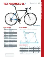 Предварительный просмотр 1 страницы Giant TCX ADVANCED SL Datasheet