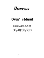 GIANTtech 30 Owner'S Manual preview