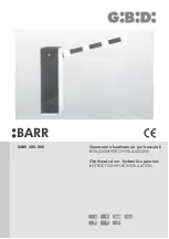 GiBiDi BARR 600 Instructions For Installation Manual preview