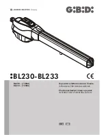 GiBiDi BL230 Instructions For Installation Manual preview