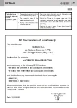 Предварительный просмотр 39 страницы GiBiDi DPT260 Fitting, Operation And Maintenance Instructions