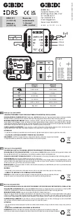 GiBiDi DRS8681 Manual preview