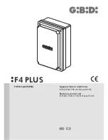 GiBiDi F4 PLUS Instructions For Installations предпросмотр