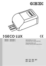GiBiDi GECO LUX GECO60 Instructions For Installations preview