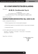 Preview for 47 page of GiBiDi GECO LUX GECO60 Instructions For Installations