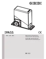 GiBiDi PASS 600 Instructions For Installations preview