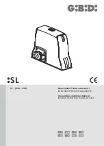 GiBiDi SL 244 Instructions For Installations предпросмотр