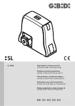 GiBiDi SL 820 Instructions For Installation Manual preview