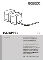 Предварительный просмотр 1 страницы GiBiDi SNAPPER 250 Instructions For Installation Manual