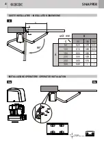 Предварительный просмотр 4 страницы GiBiDi SNAPPER 250 Instructions For Installation Manual