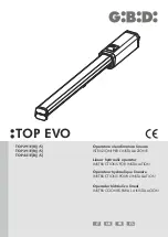 Предварительный просмотр 1 страницы GiBiDi TOP EVO 291E/S Instructions For Installation Manual