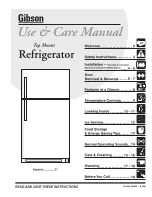 Gibson 240435506 (0408) Use And Care Manual предпросмотр