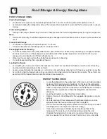 Preview for 13 page of Gibson 240435506 (0408) Use And Care Manual