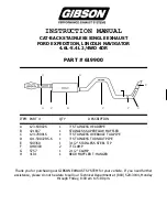 Preview for 1 page of Gibson 619900 Instruction Manual