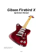 Предварительный просмотр 1 страницы Gibson Firebird X Quick Start Manual