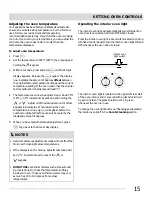 Предварительный просмотр 15 страницы Gibson GEF3015KWA Use & Care Manual