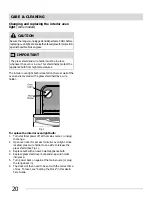 Предварительный просмотр 20 страницы Gibson GEF3015KWA Use & Care Manual