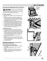 Предварительный просмотр 21 страницы Gibson GEF3015KWA Use & Care Manual