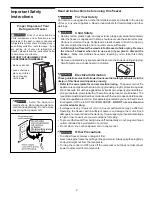 Предварительный просмотр 3 страницы Gibson GFC05M0AW4 Use & Care Manual