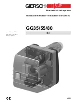 Giersch GG35 Technical Information Installation Instructions предпросмотр