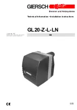 Preview for 1 page of Giersch GL20-Z-L-LN Technical Information Installation Instructions