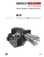 Giersch M10-AE Technical Information And Installation Instructions preview