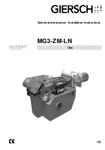 Предварительный просмотр 1 страницы Giersch MG3-ZM-LN Technical Information Installation Instructions