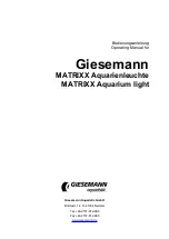 Giesemann MATRIXX Operating Manual preview