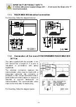 Предварительный просмотр 46 страницы GIESSE RACK MAX 650 Instruction And Installation Manual