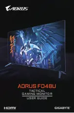 Предварительный просмотр 1 страницы GIGA-BYTE TECHNOLOGY AORUS FO48U User Manual