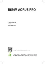 Предварительный просмотр 1 страницы GIGA-BYTE TECHNOLOGY B550M AORUS PRO User Manual